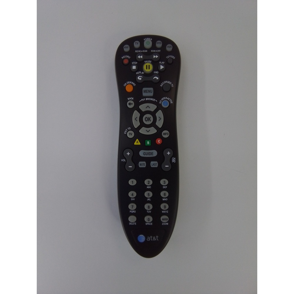 AT&T U-verse S10-S3 OEM Universal Remote Control Black Used Tested